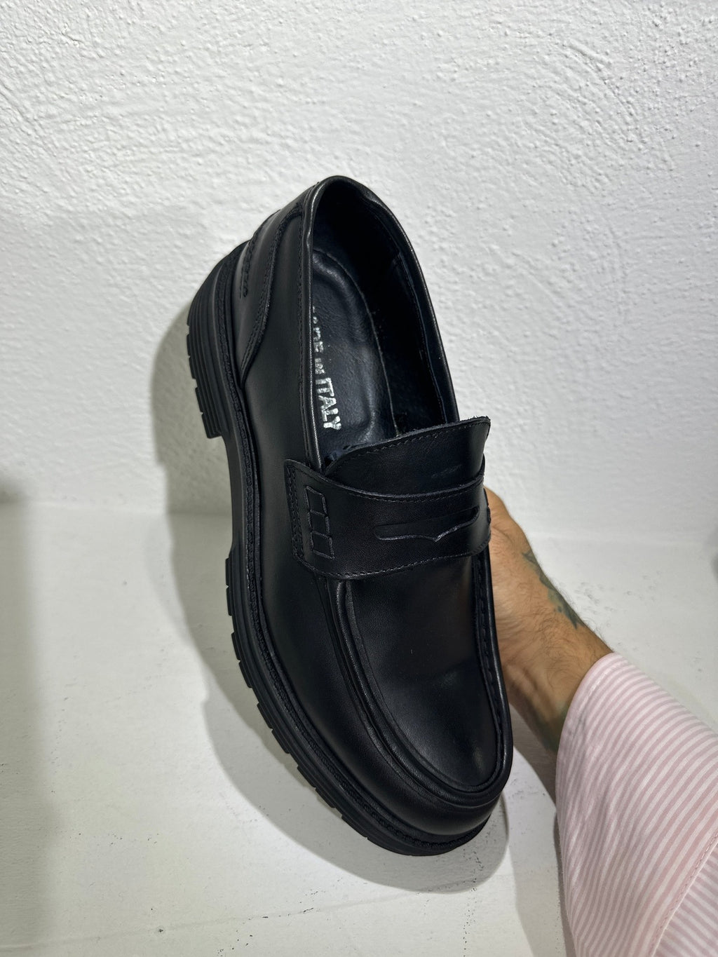 Mocassino track black