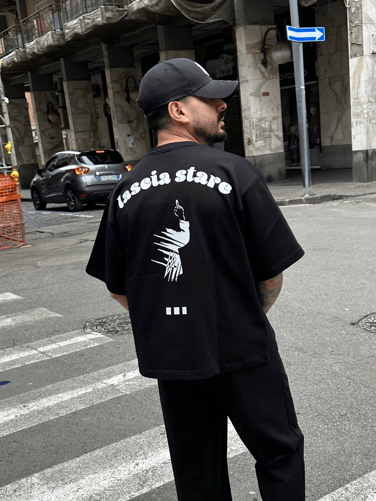 T shirt lascia stare black all or Nothing