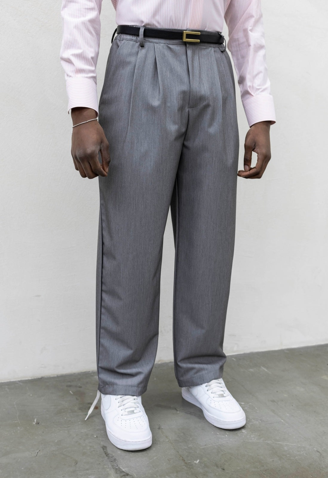 Pantaloni double pence grey present day