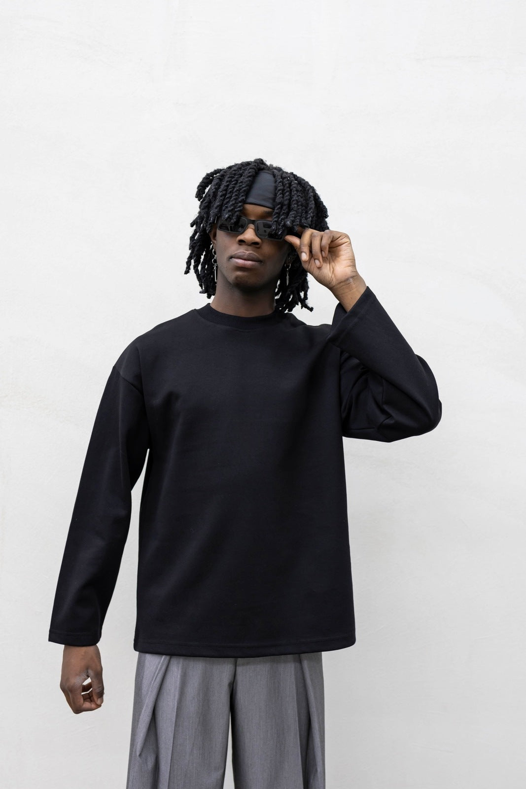 T-shirt long sleeve black present day
