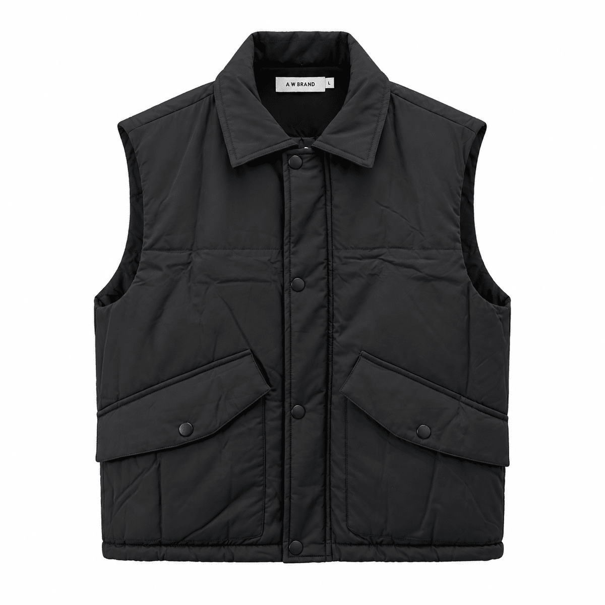 Piumino smanicato black