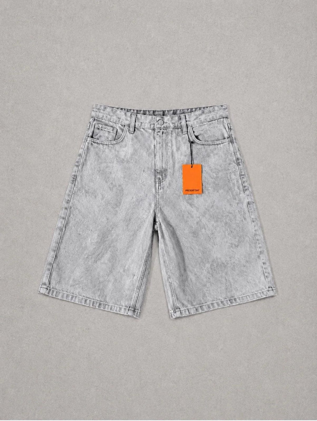 Denim jorts spalmato white Present day