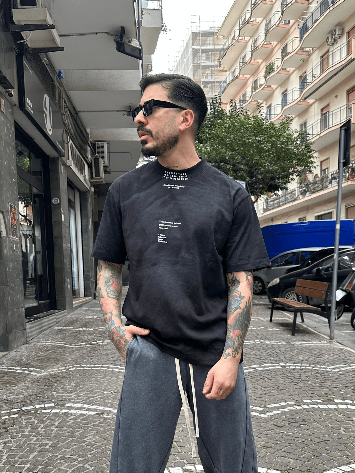 T shirt mod. Mar black