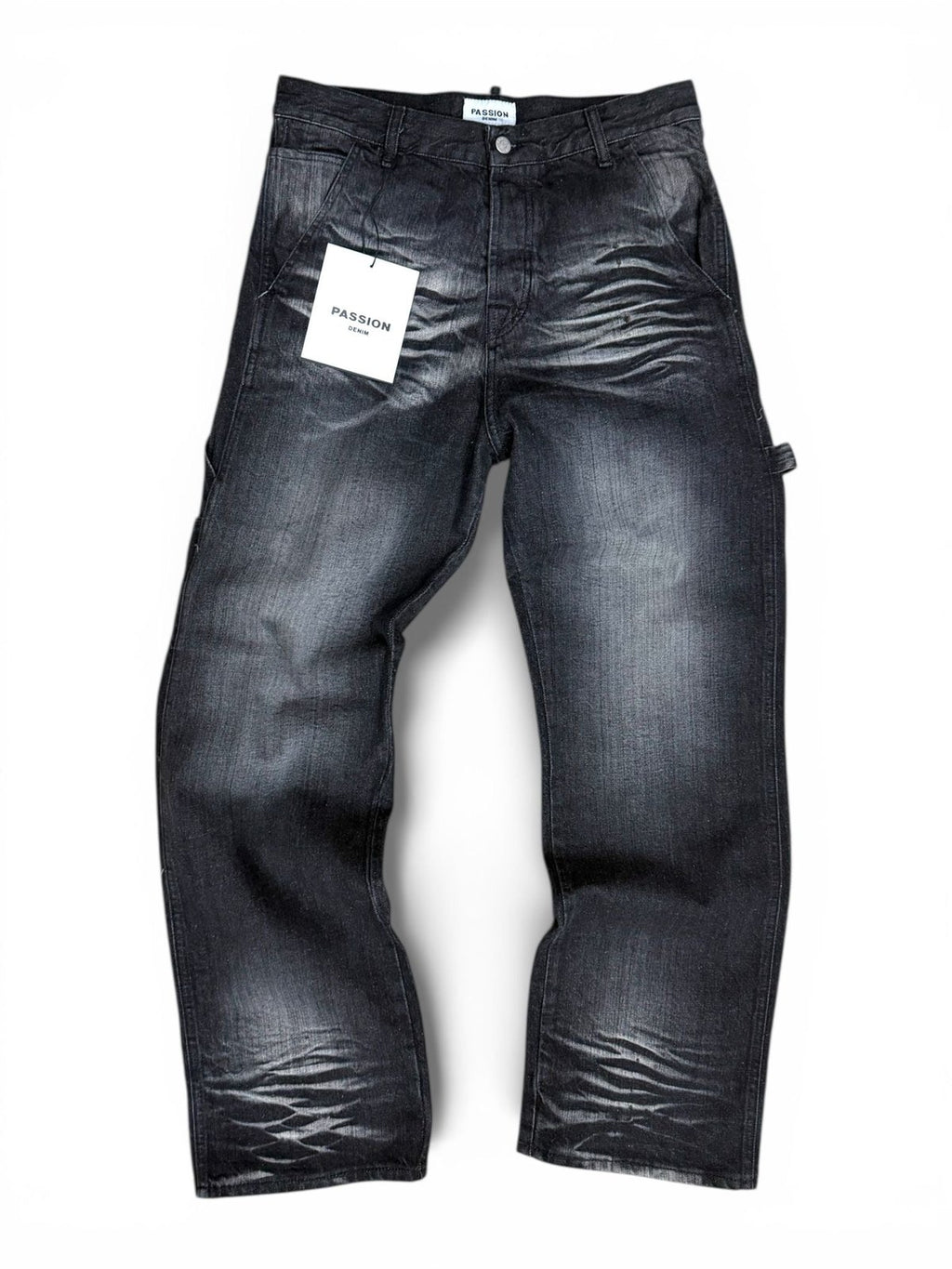 Denim baggy carpenter black tiger