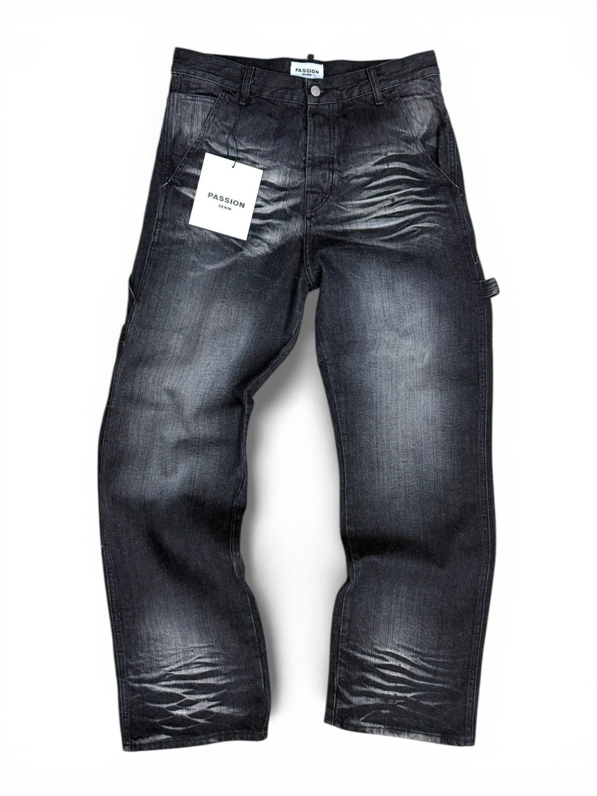 Denim baggy carpenter black tiger