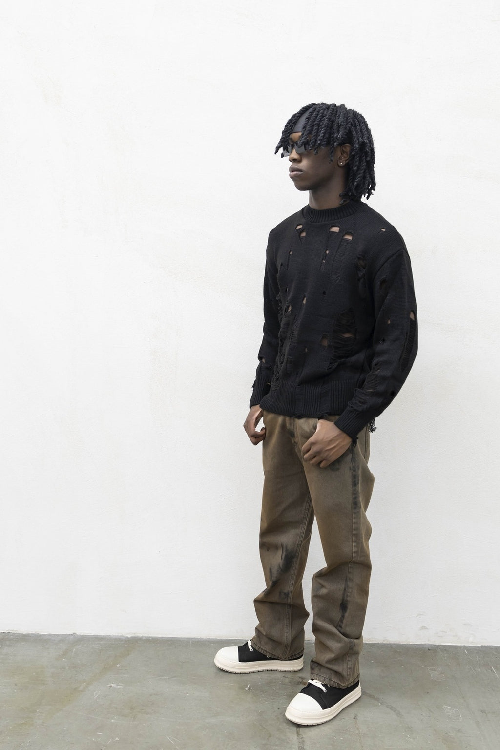 Maglioncino destroy black tokyo