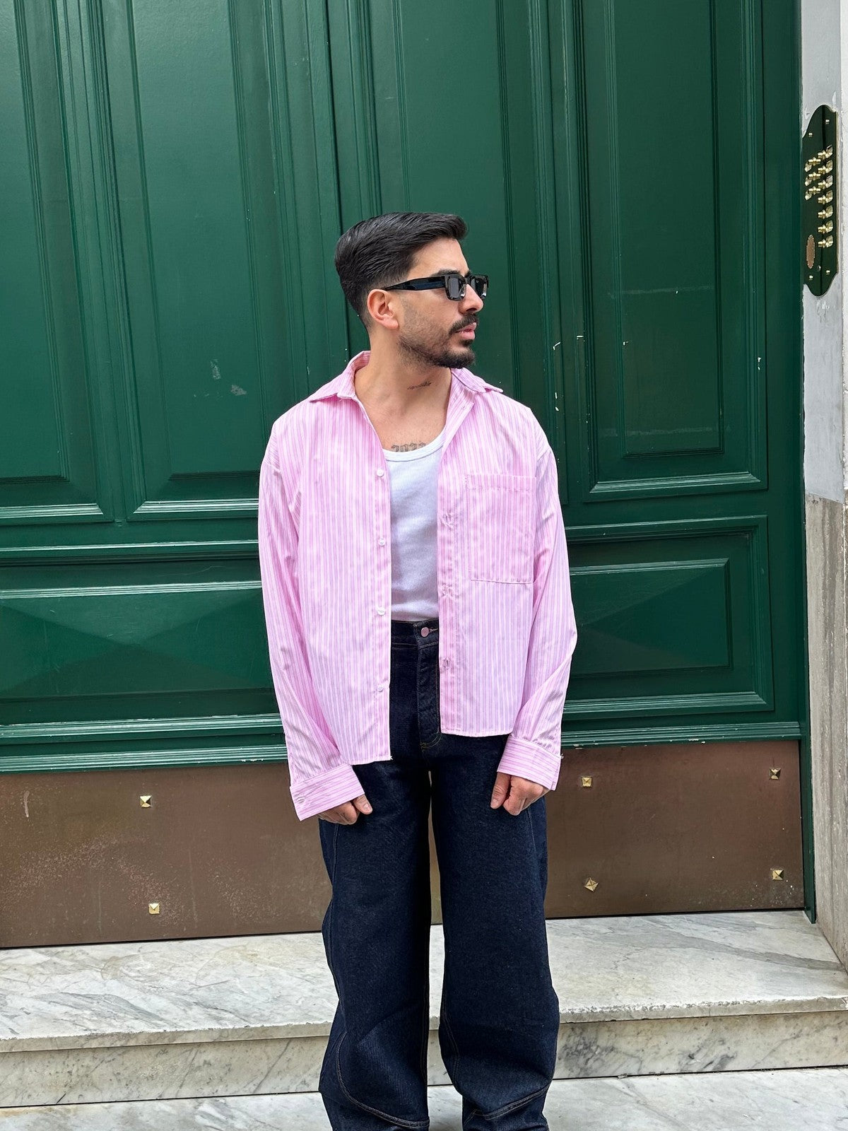 Camicia isla bonita rosa riga bianca All or Nothing