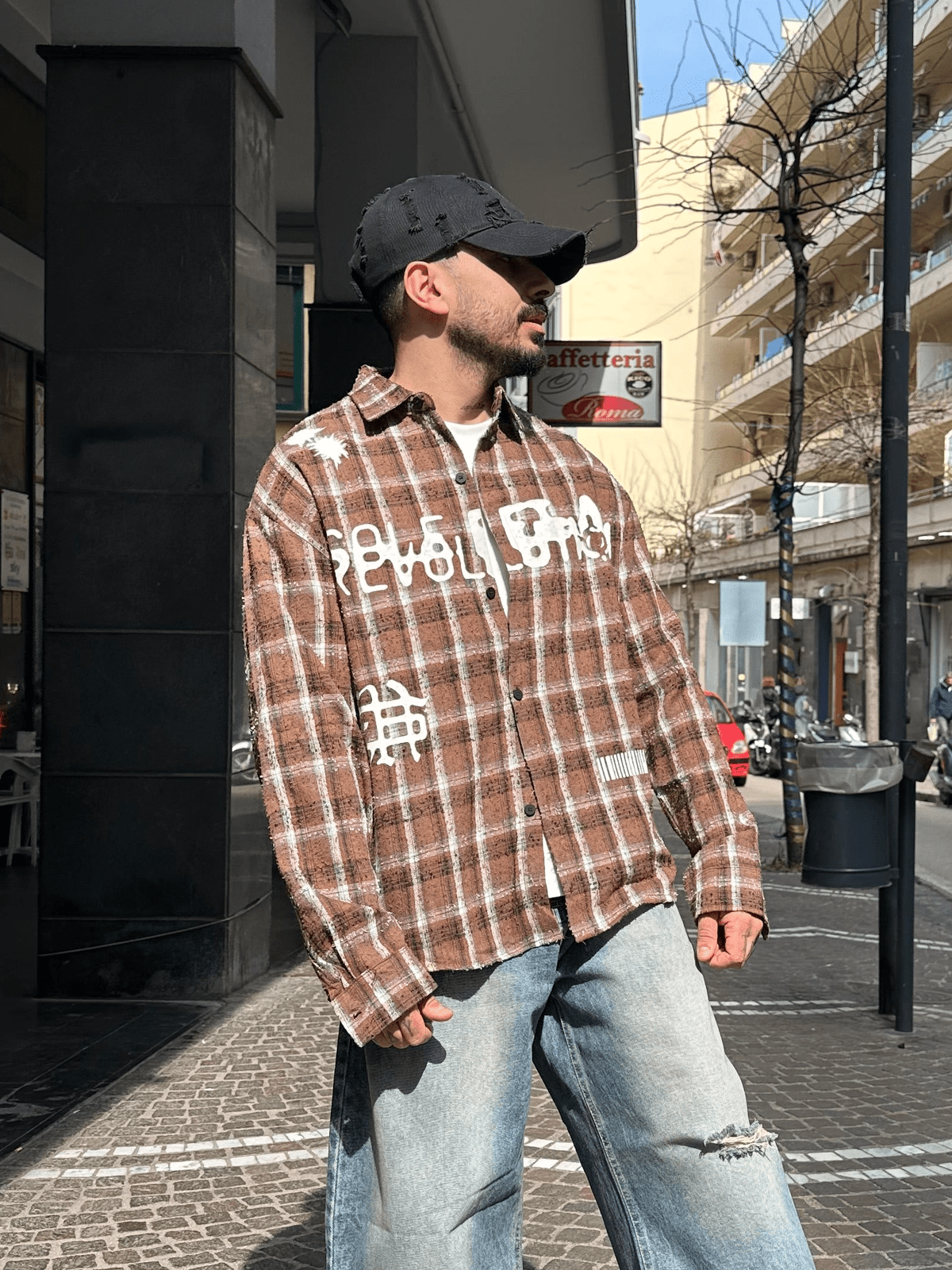 Camicia quadri bm brown