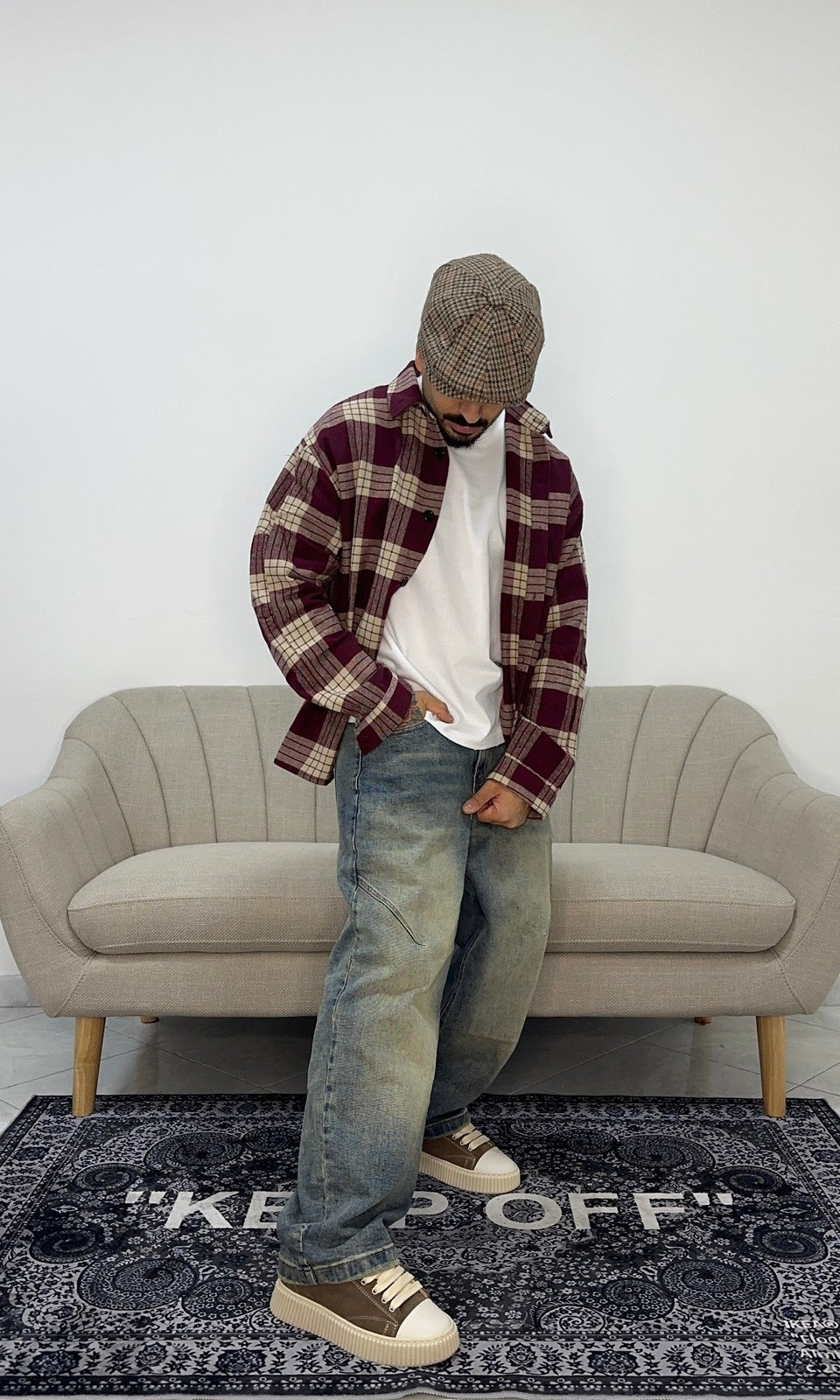 Denim baloon sabbiato light blue