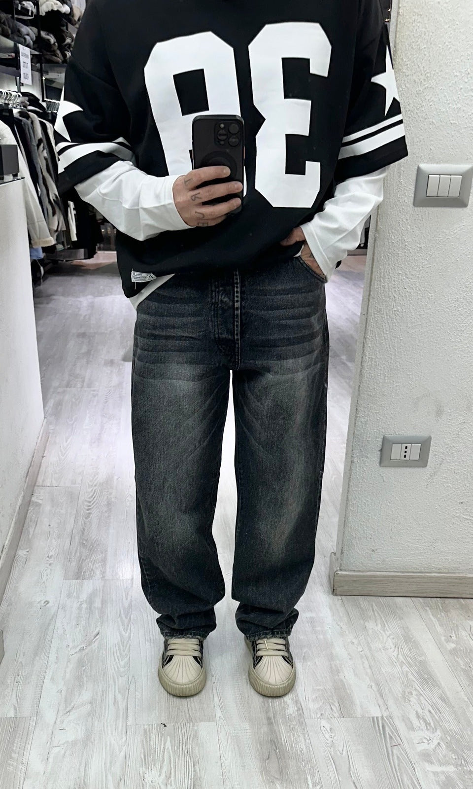 Denim baggy Grey wash Passion