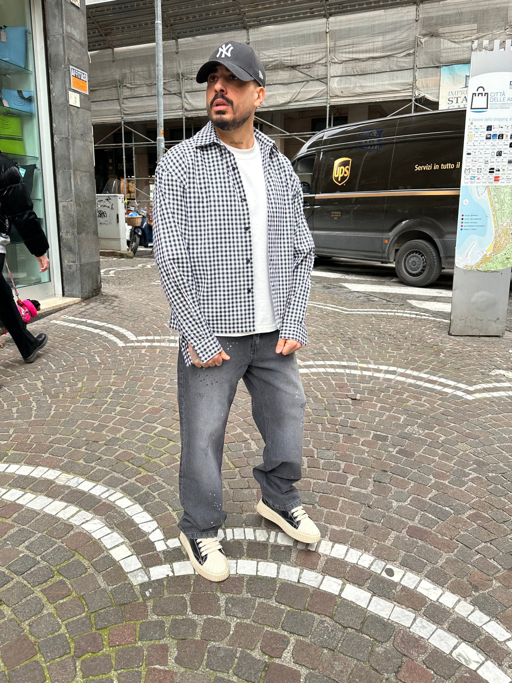 Denim baggy dark grey