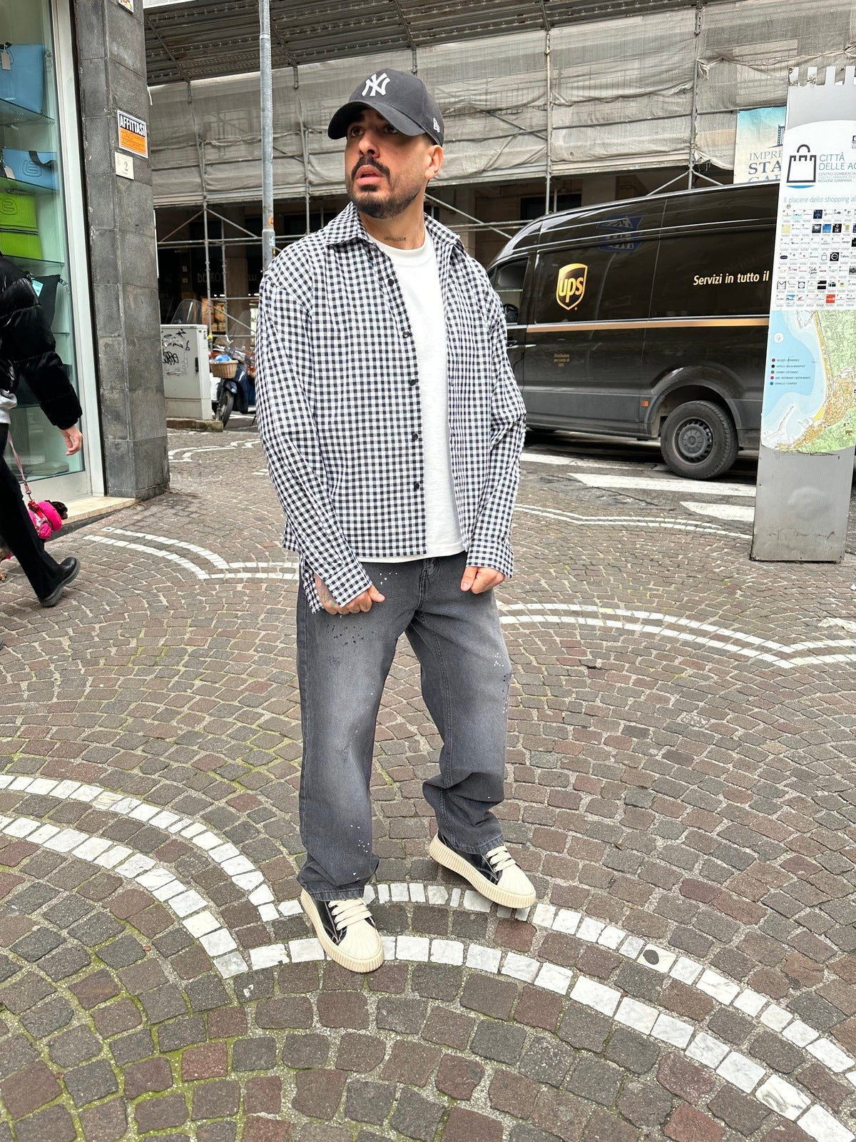 Denim baggy dark grey