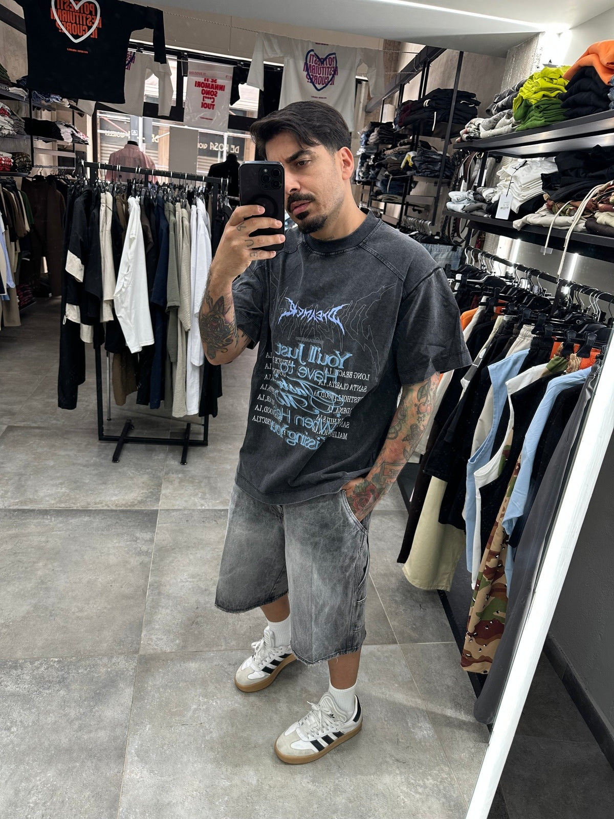 T-shirt dreamer wash grey