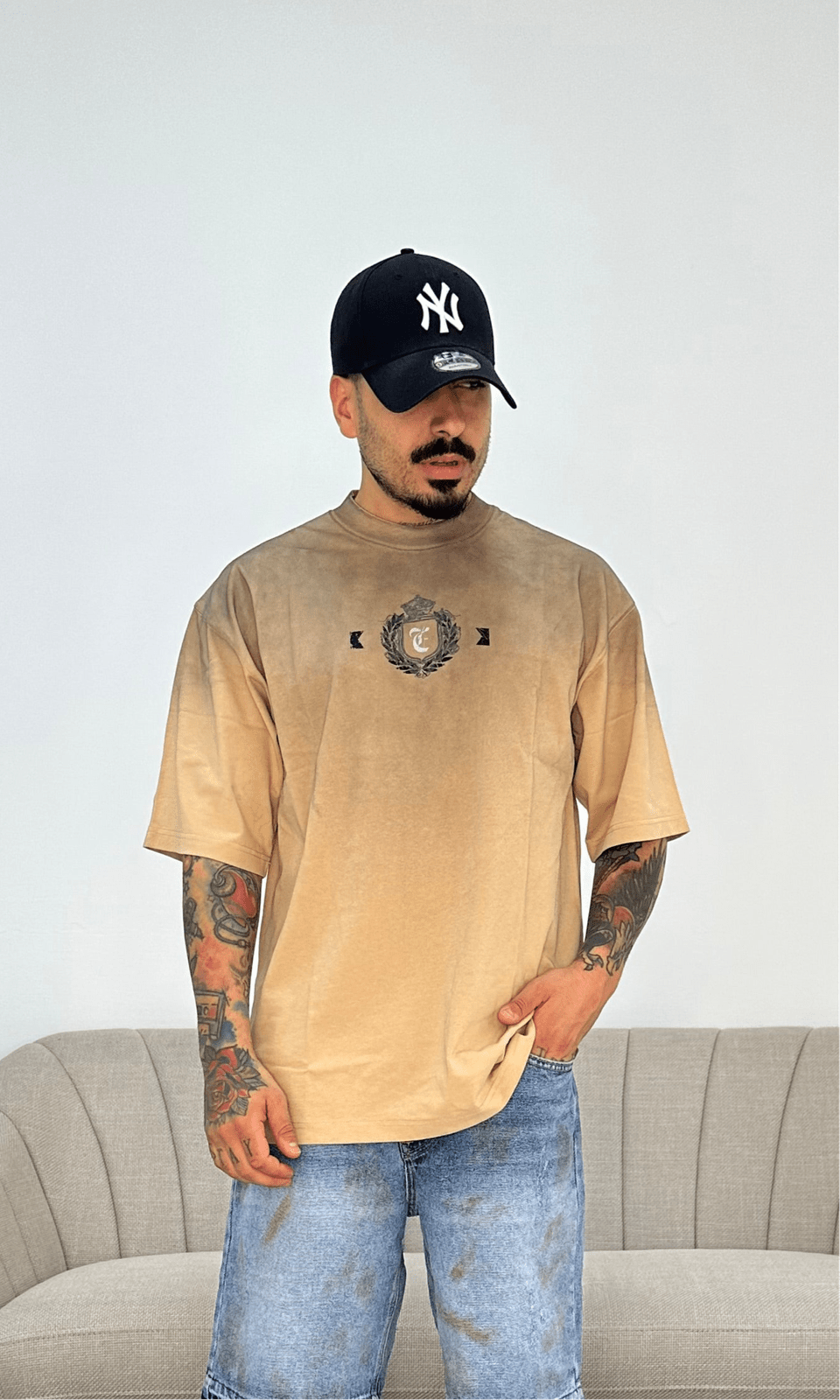 T-shirt strong beige
