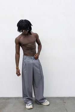 Pantaloni all pences grey present day