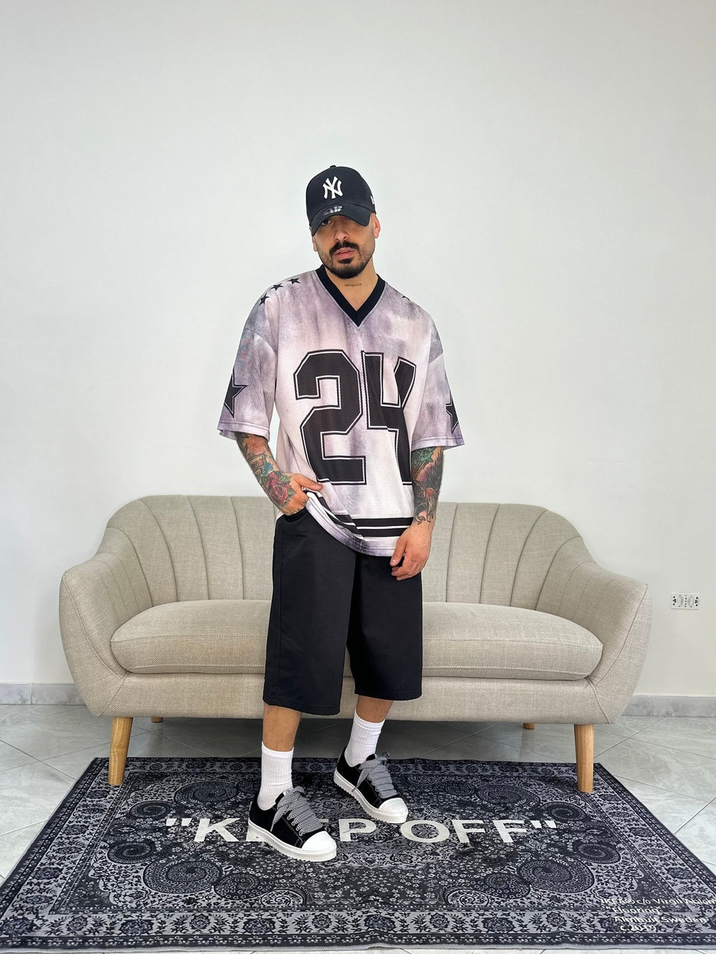 T-shirt All over Presentday white