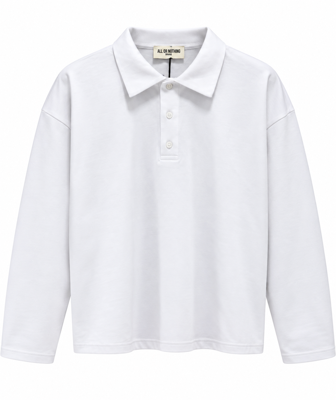 Polo Crop over white all or Nothing