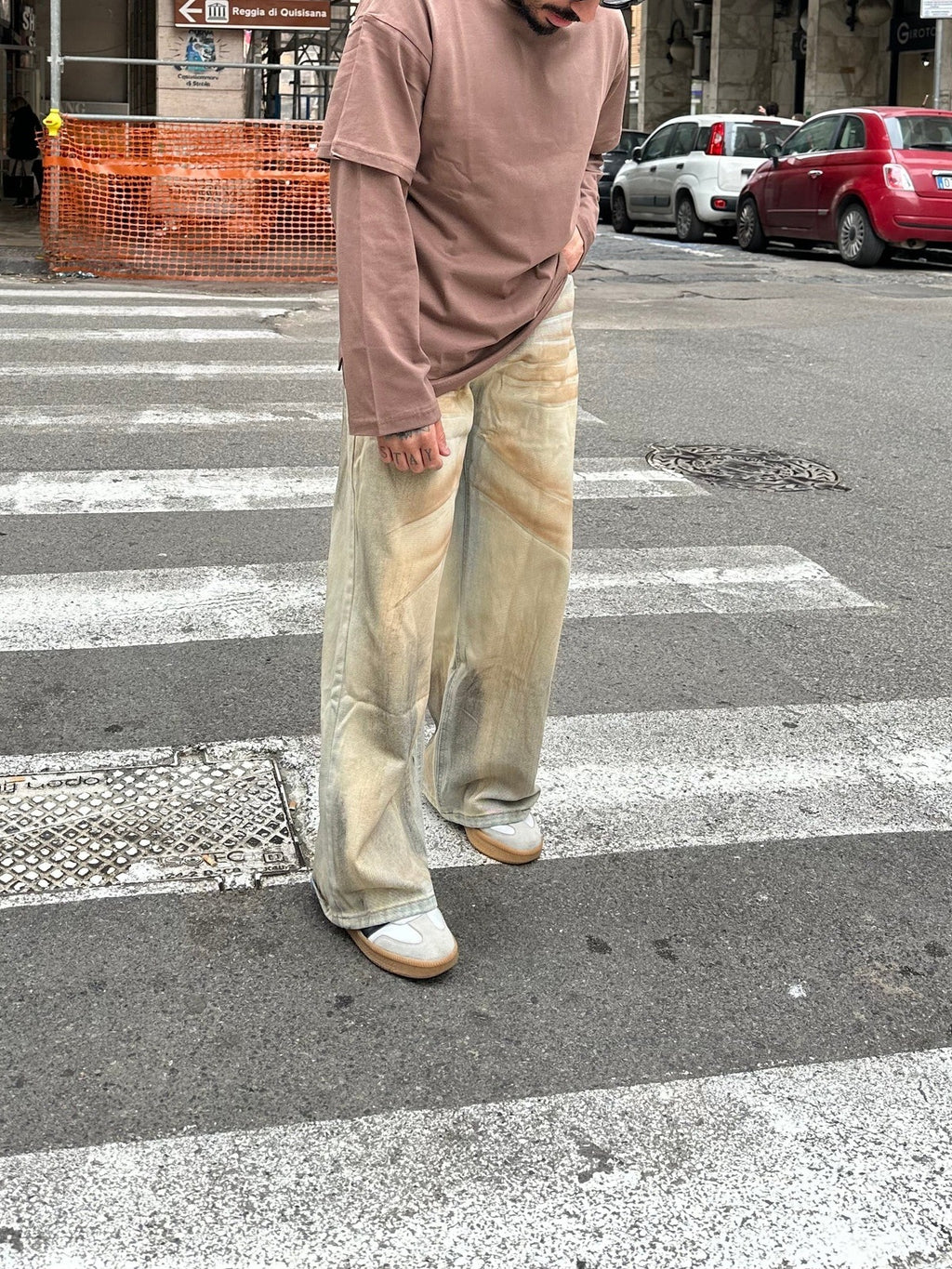 Denim super baggy sand