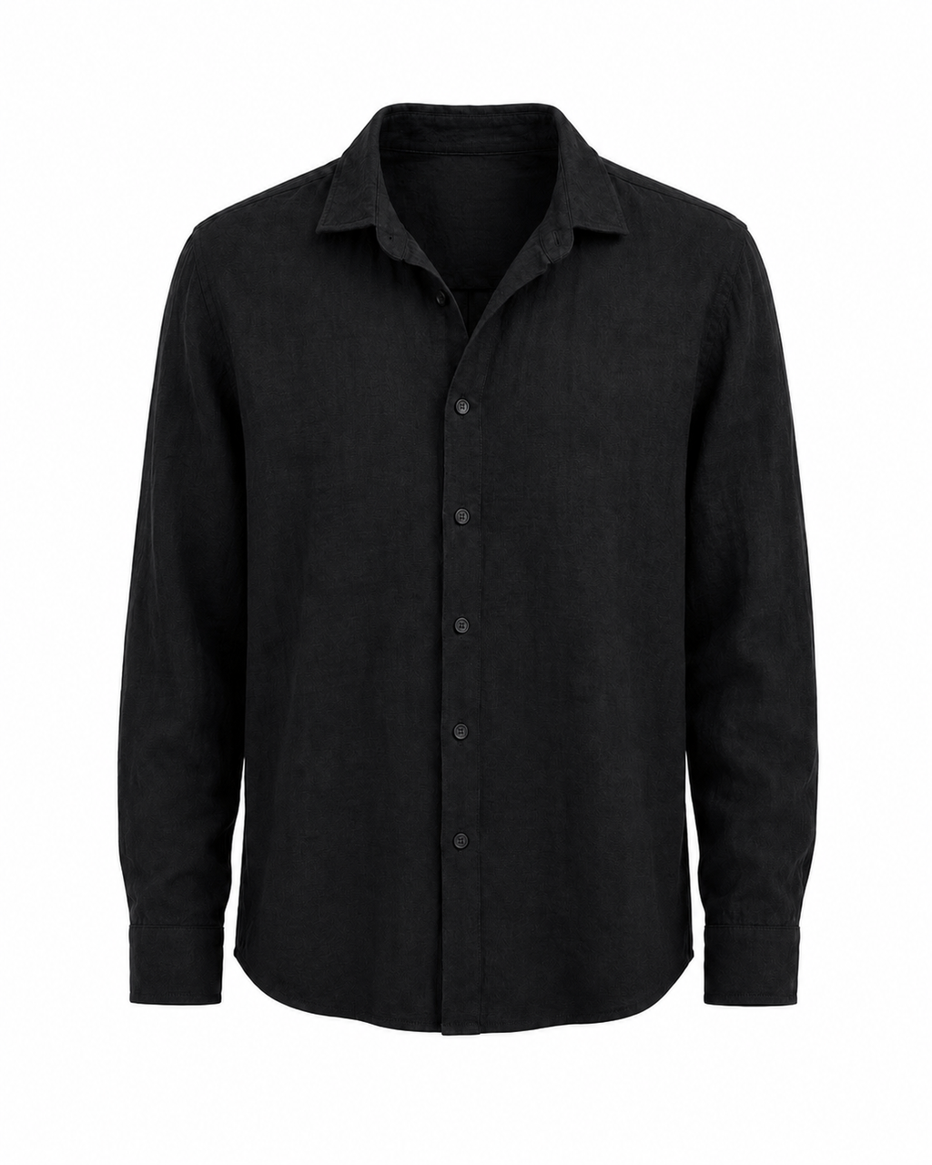 Camicia over lino black All or Nothing