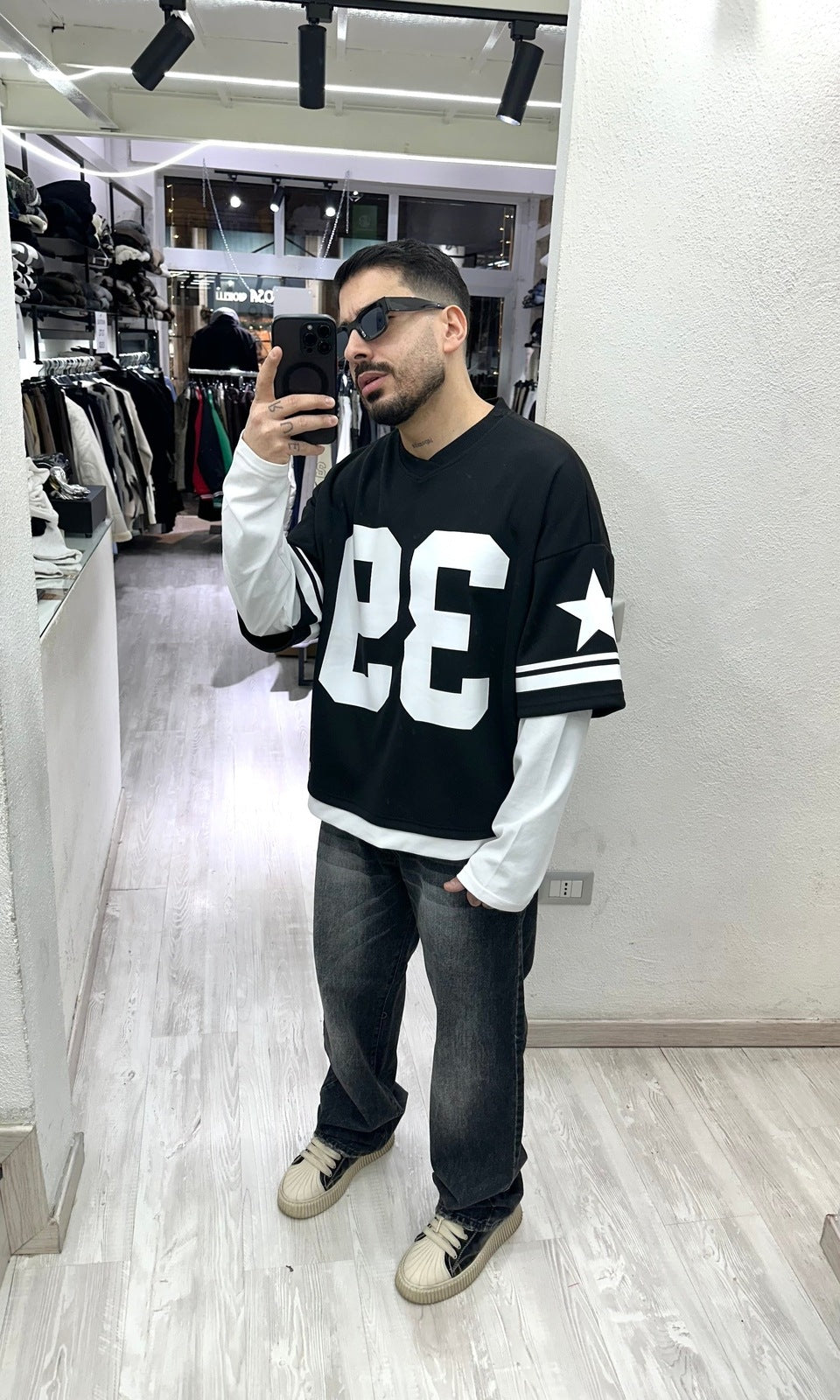 Shirt double NFL BLACK