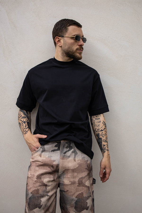 T-shirt compact black Tokyo