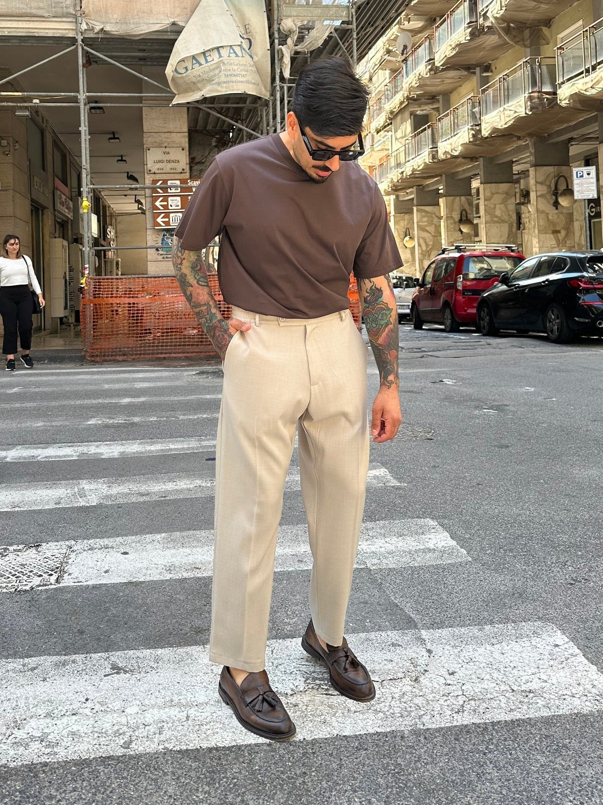 Pantaloni chino sabbia Tokyo