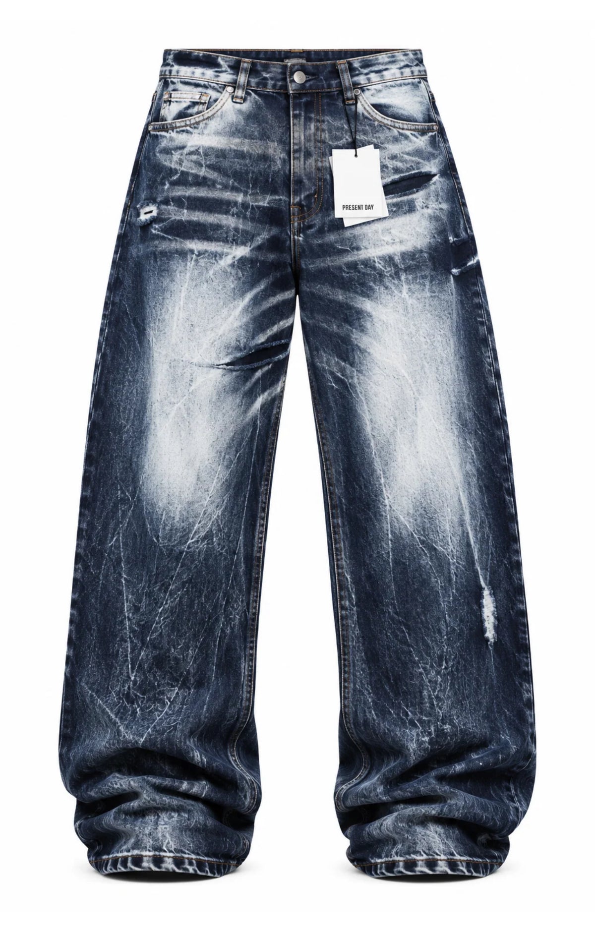 Denim baloon blue ice present day