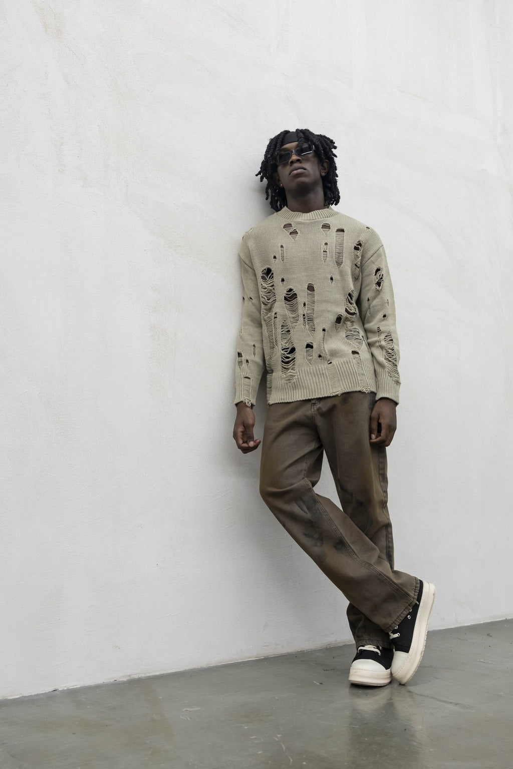 Maglioncino destroy beige tokyo