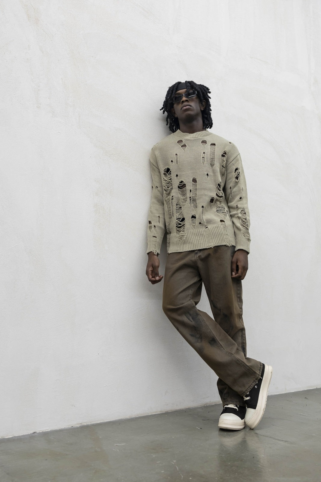 Maglioncino destroy beige tokyo