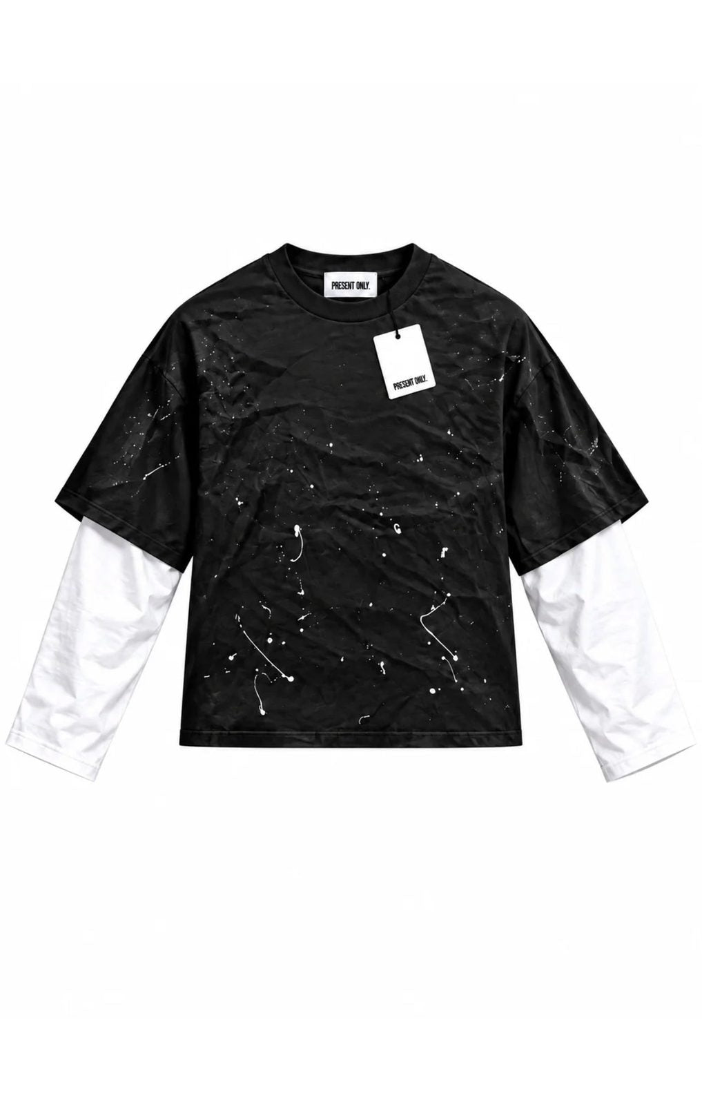 Double sleeve wash black