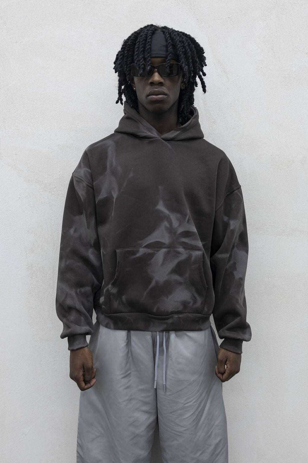 Felpa boxy abstract brown