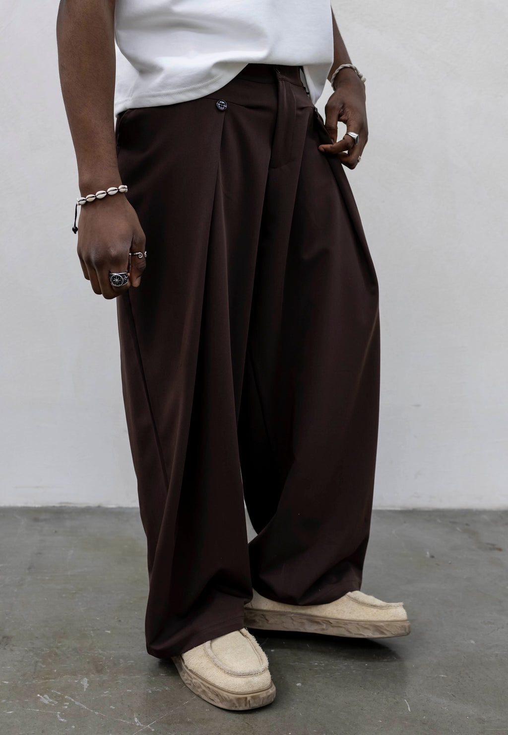 Pantalone pence paris brown Tokyo