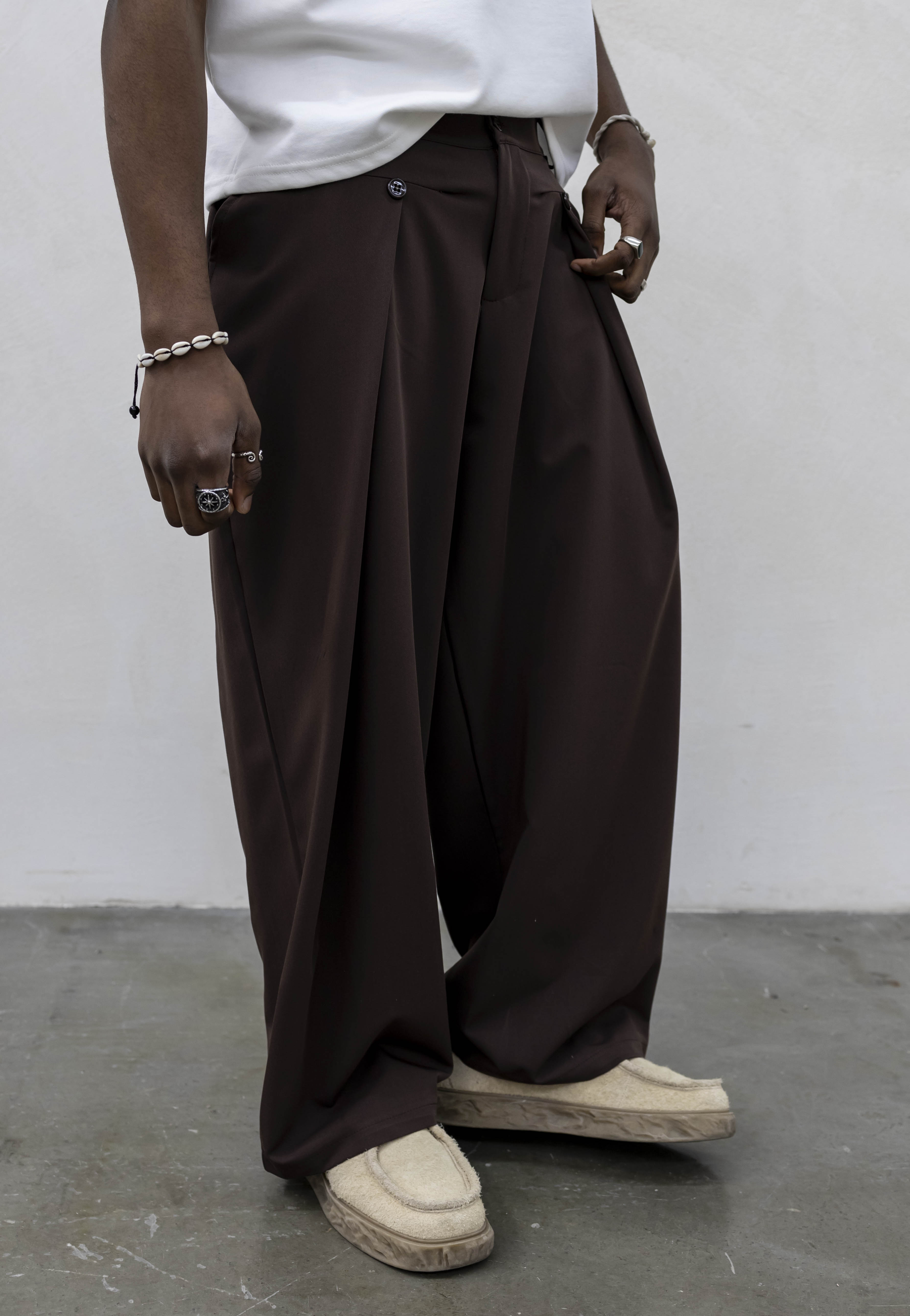 Pantalone pence paris brown Tokyo