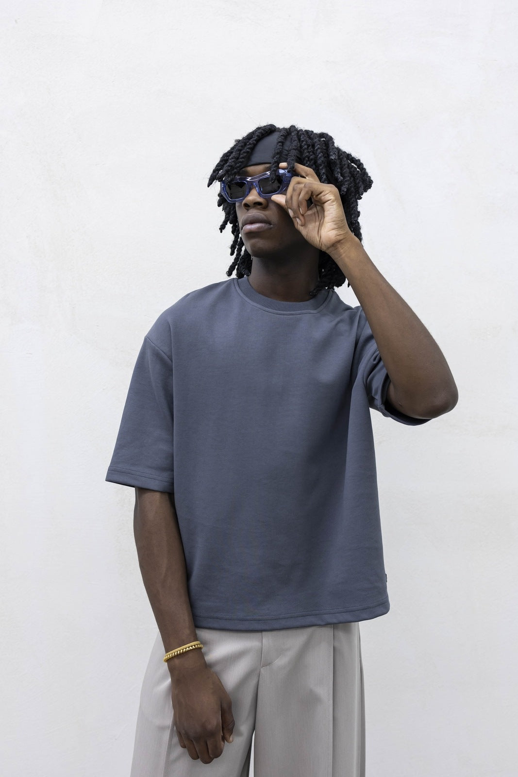 T-shirt crop perfect piombo present day