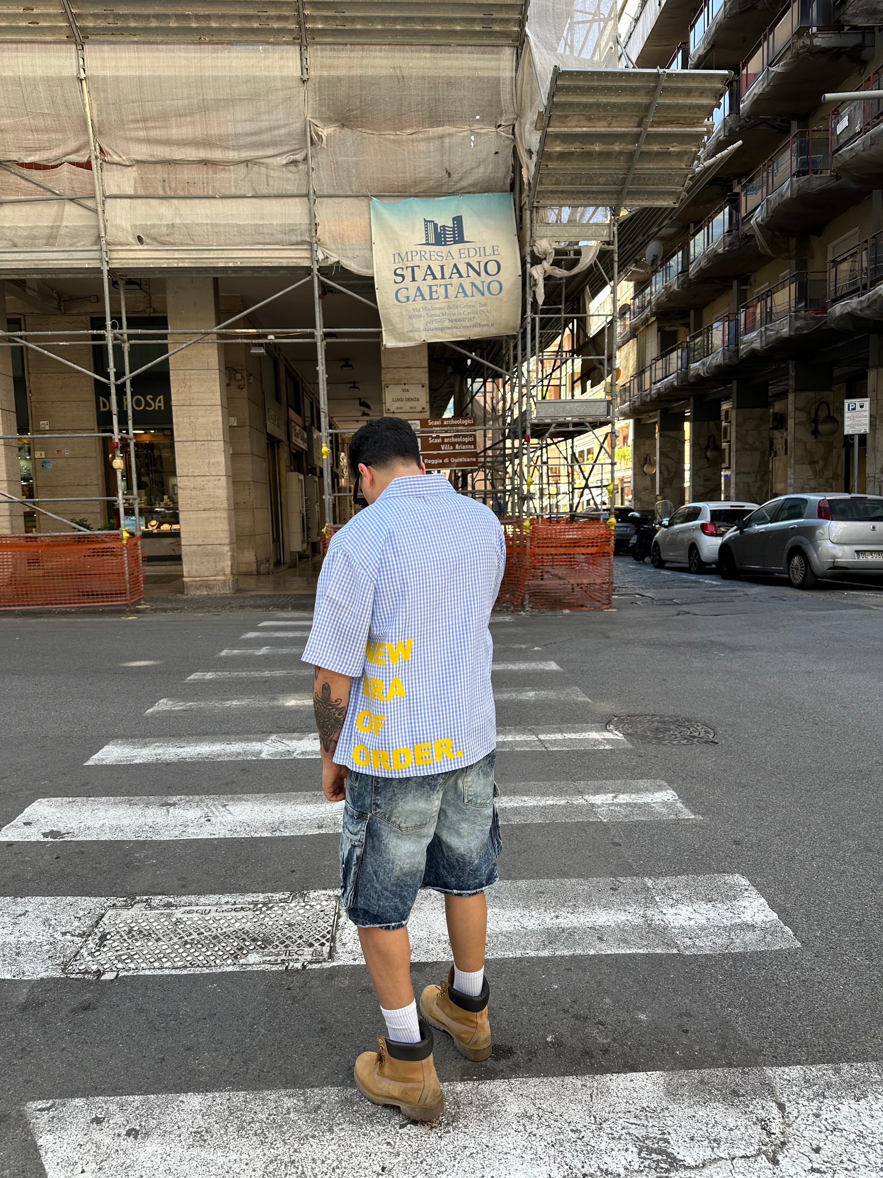 Camicia new era azul