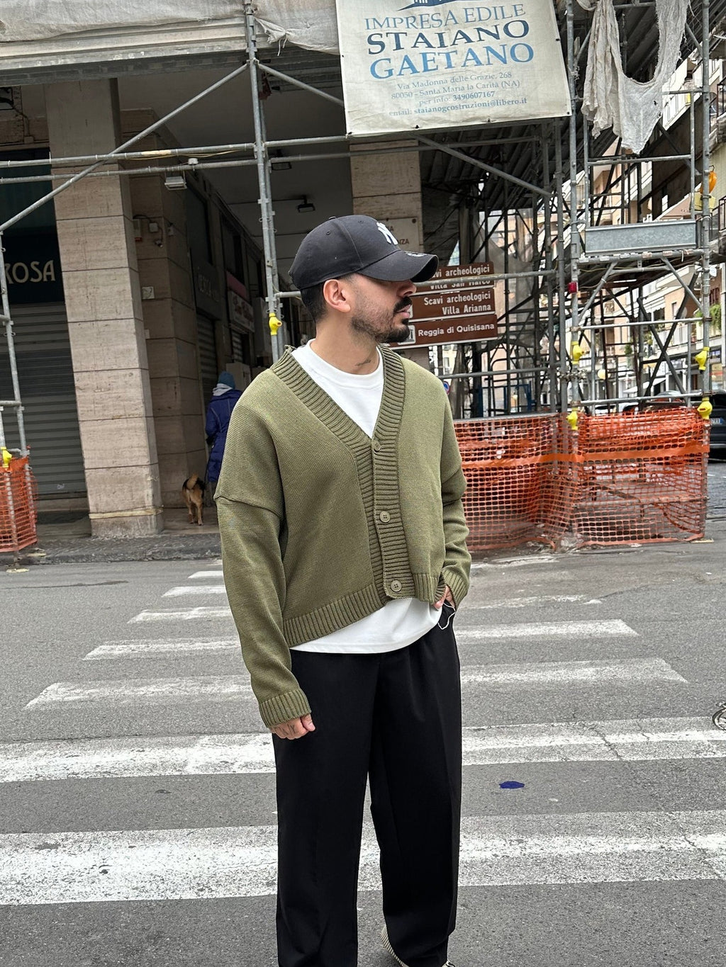 Cardigan crop kareem green All or Nothing