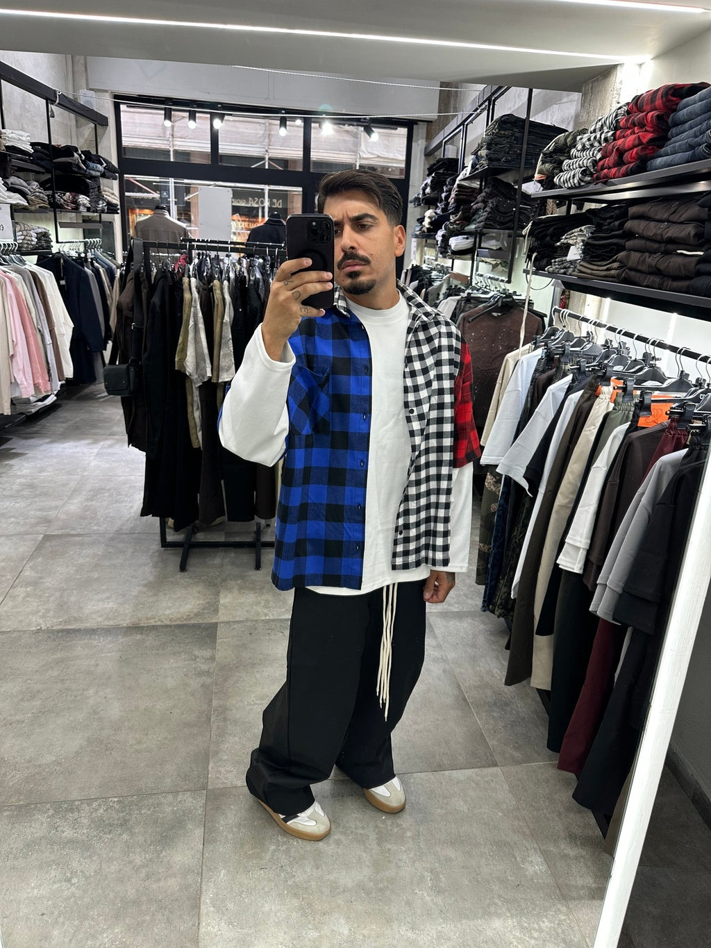 Camicia double tricolor present day
