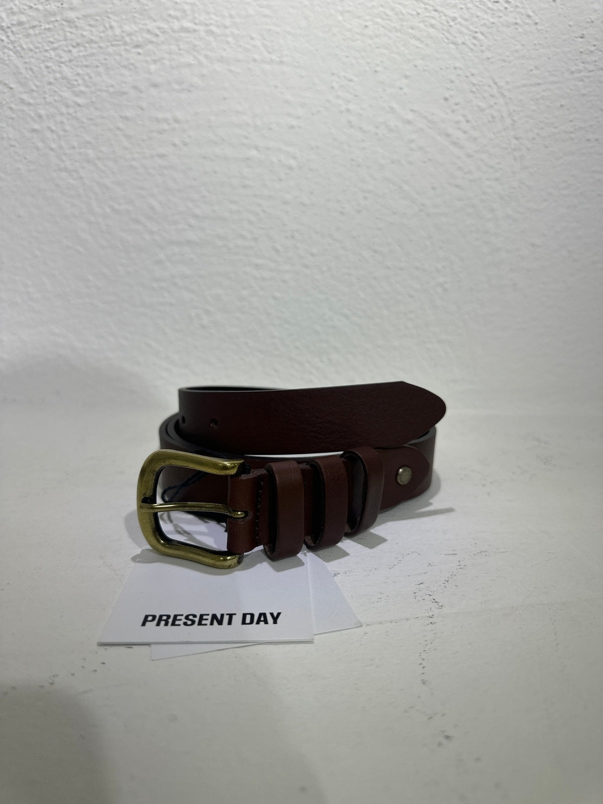 Cintura 3 buckle brown present day