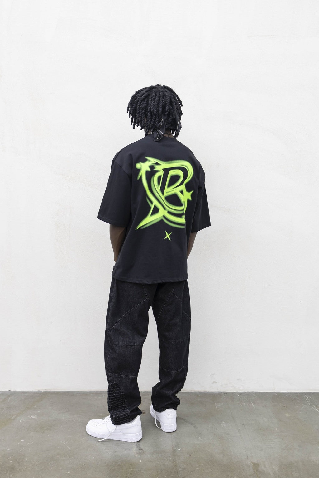 T-Shirt P.star Black Present Day