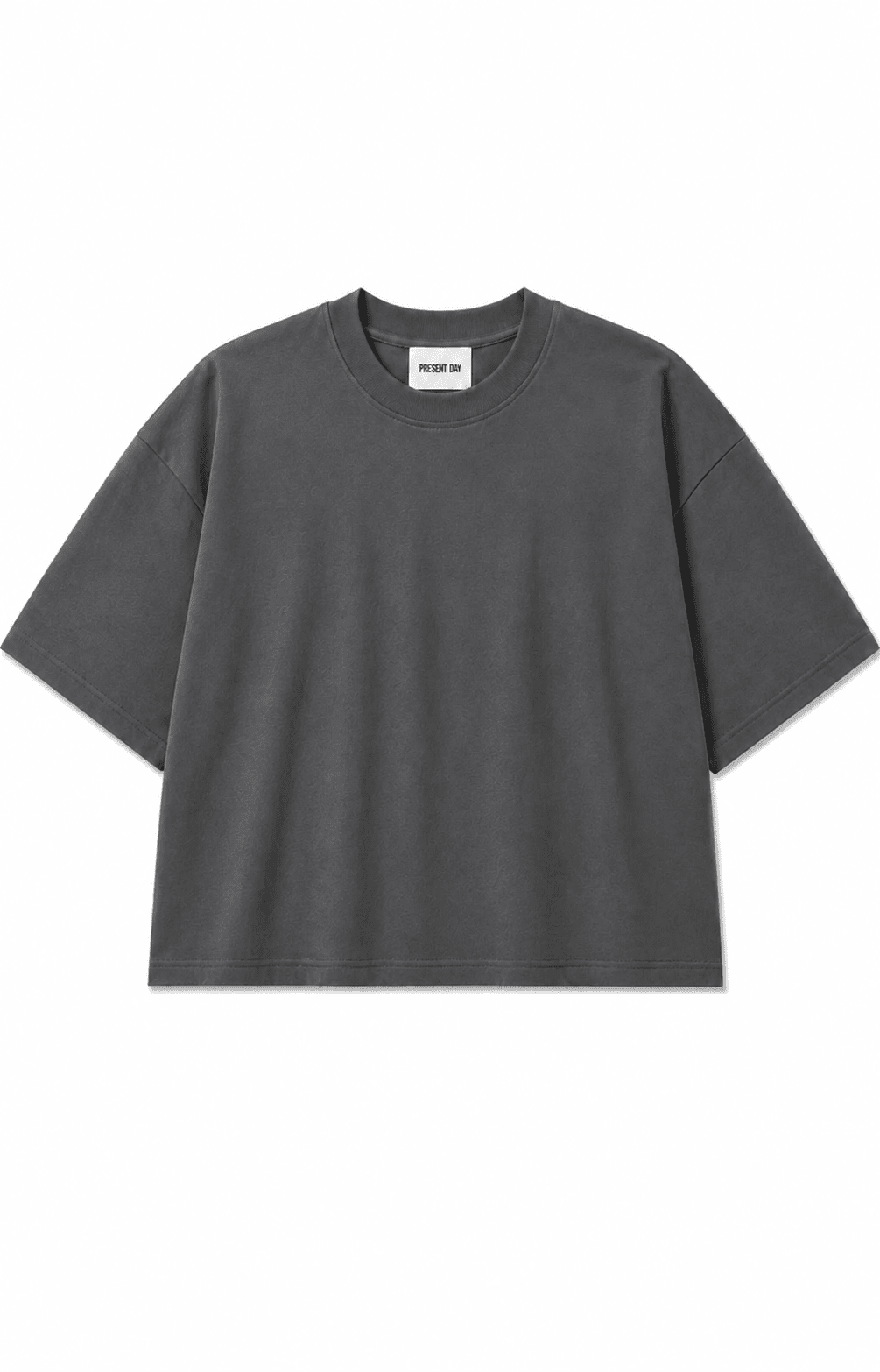 Tee Crop Grey Present day