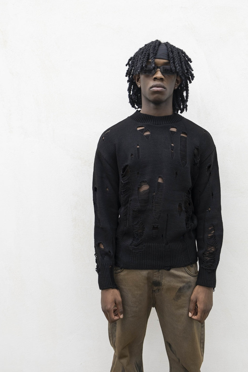 Maglioncino destroy black tokyo