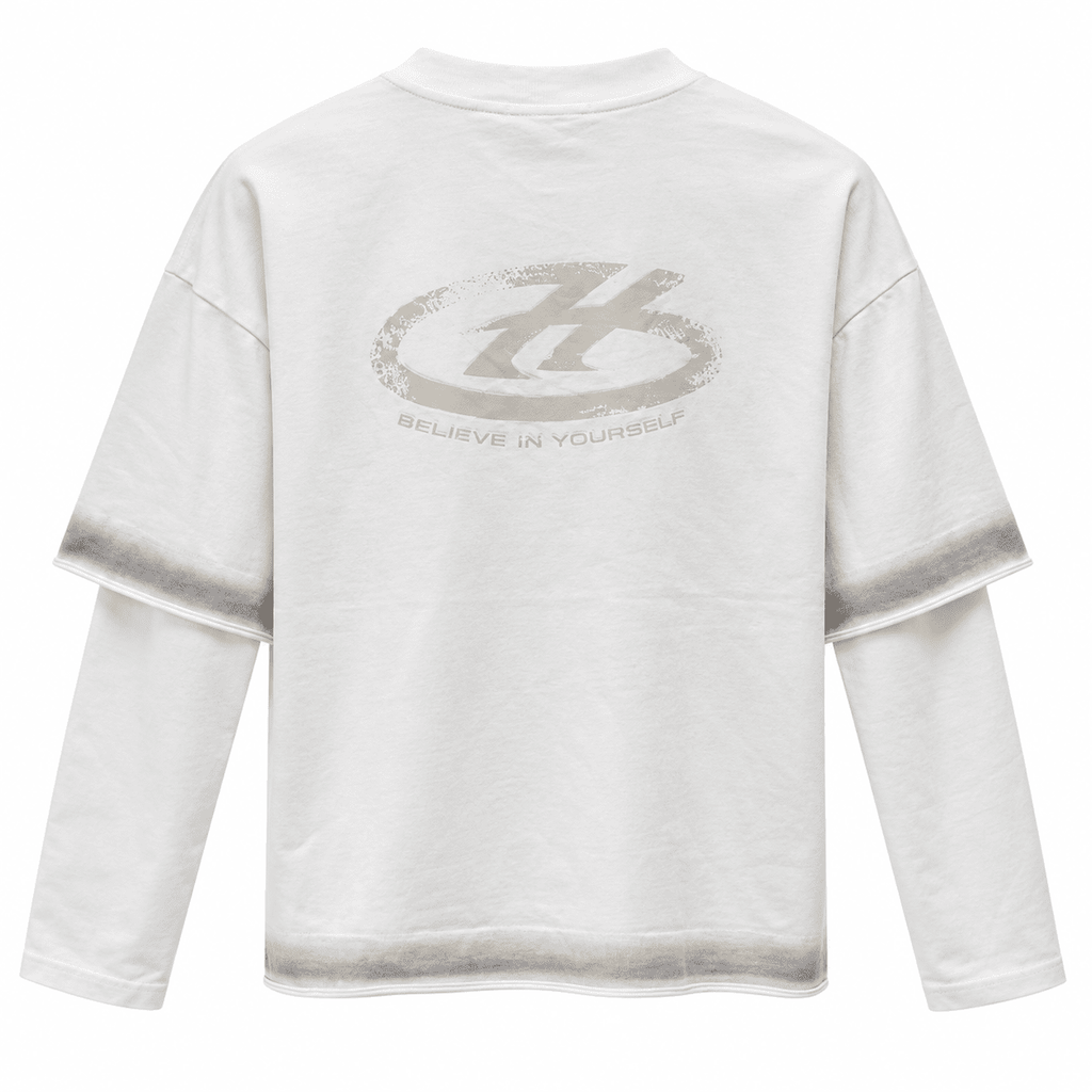 Long sleeve wear white
