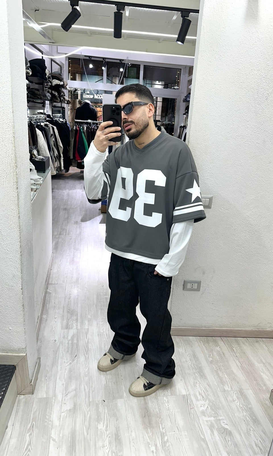 Denim Double waistband L.zero Black passion