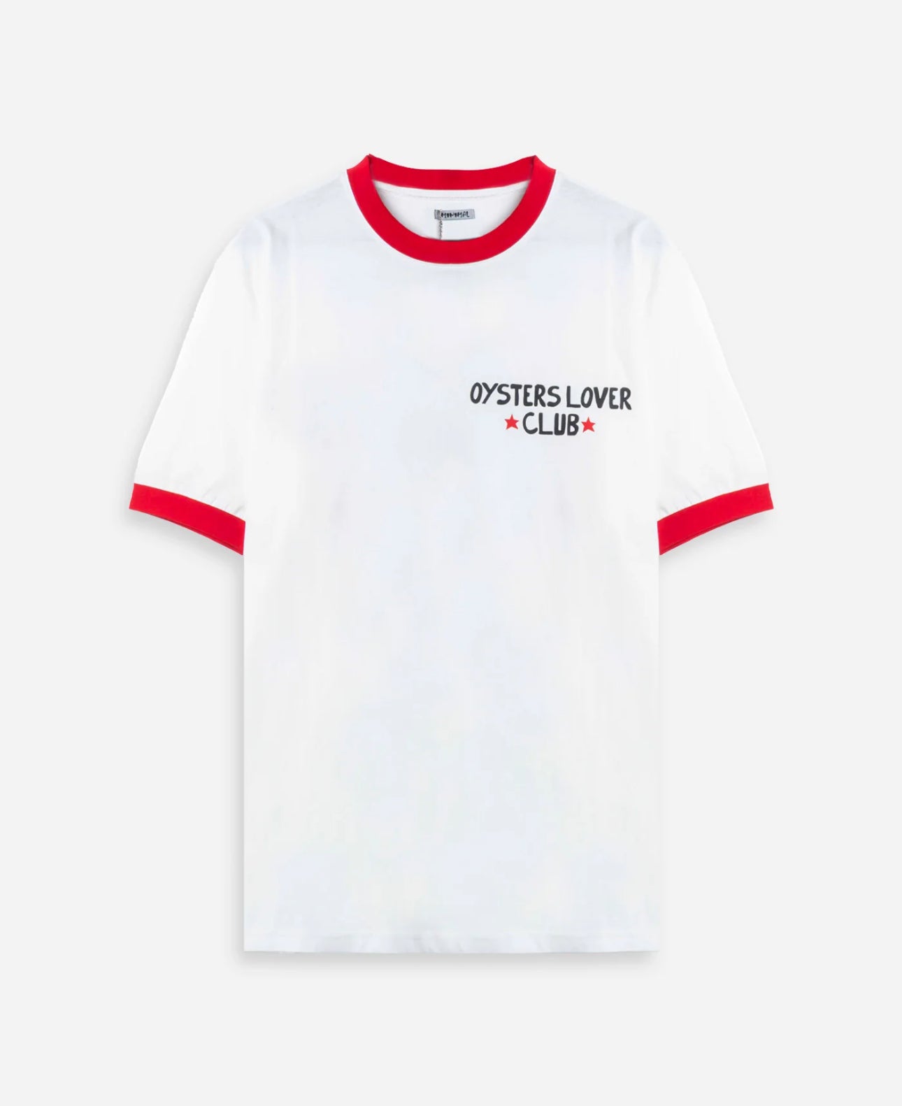T-shirt 90’s white/red minimal