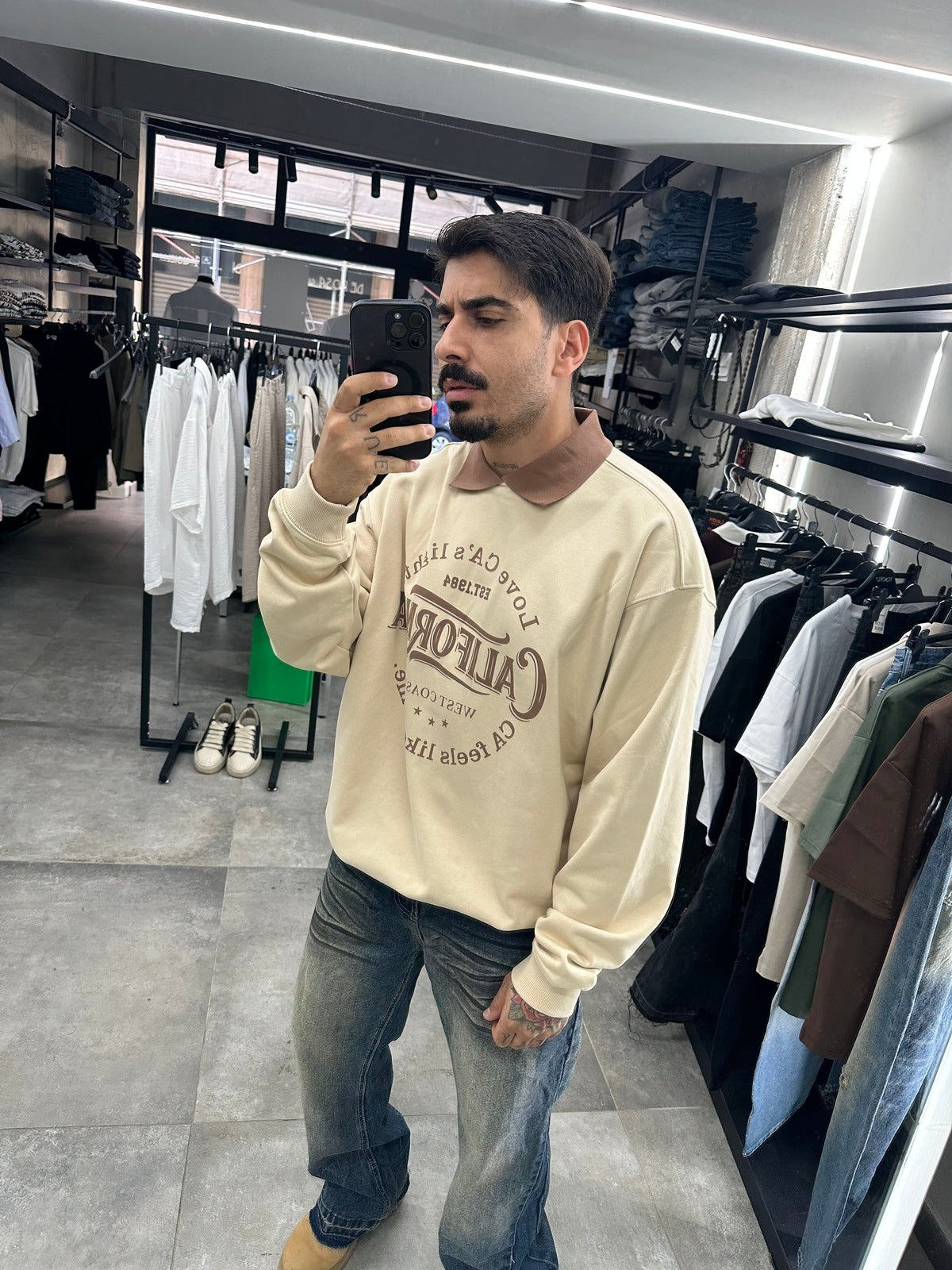 Polo college beige