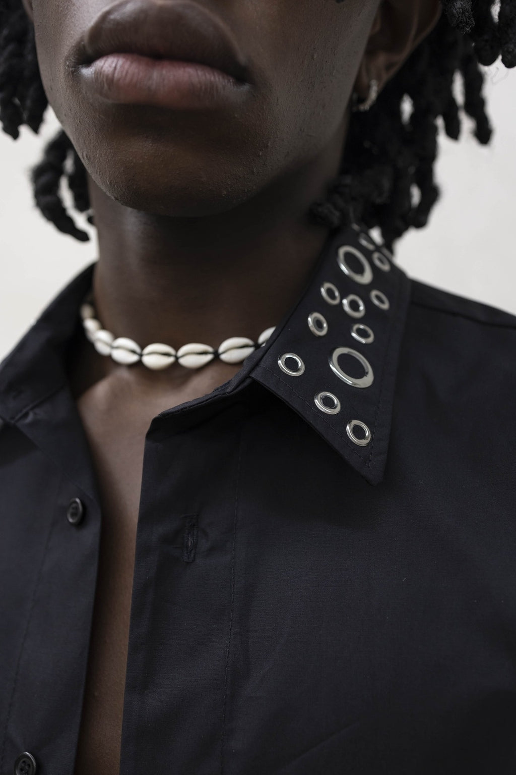 Camicia Over Borchie Black Tokyo