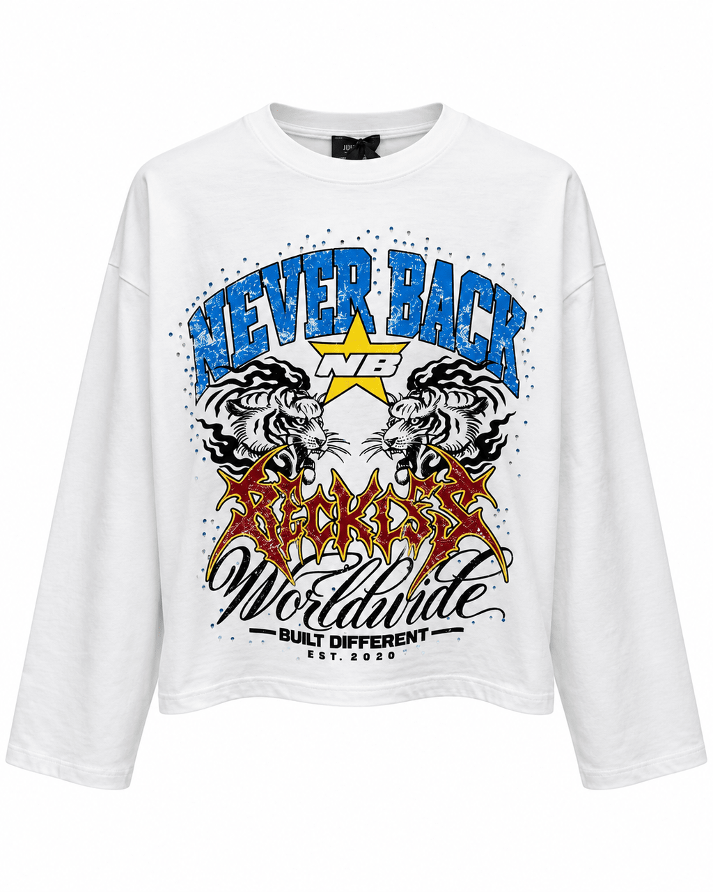 Long sleeve Tiger white