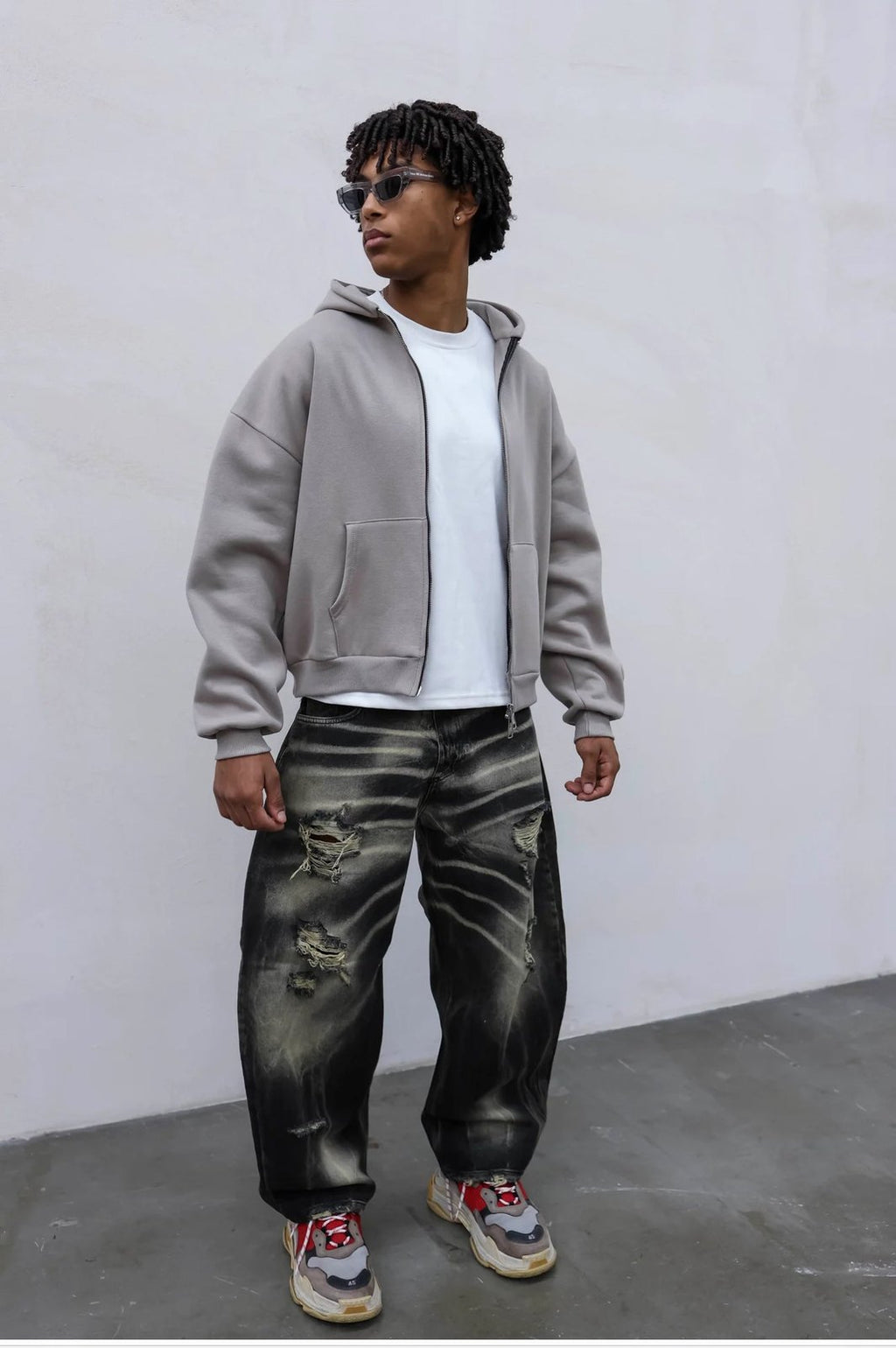 Hoodie zip S.T sabbia present day