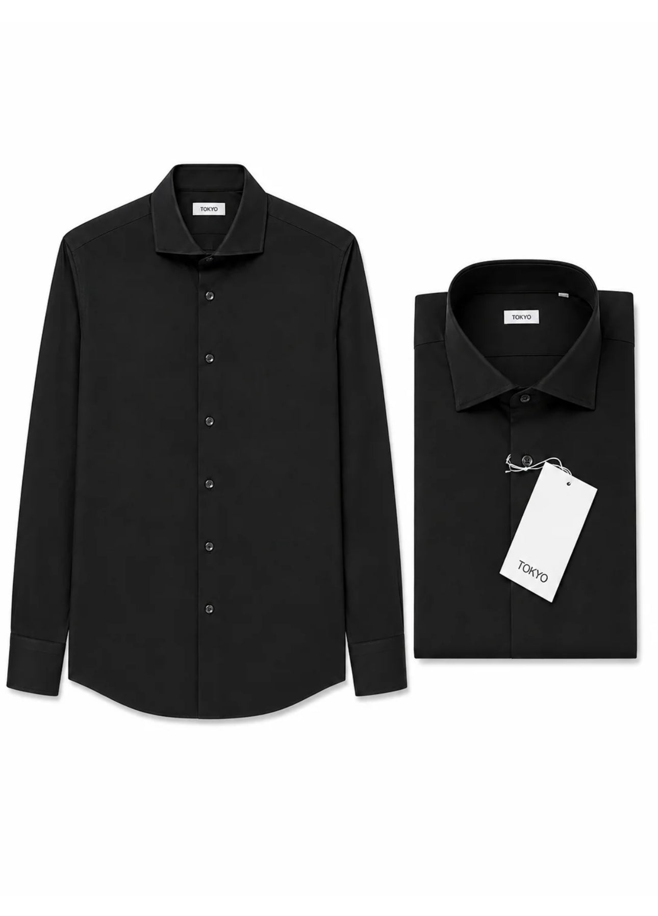 Camicia sartoriale black Tokyo couture