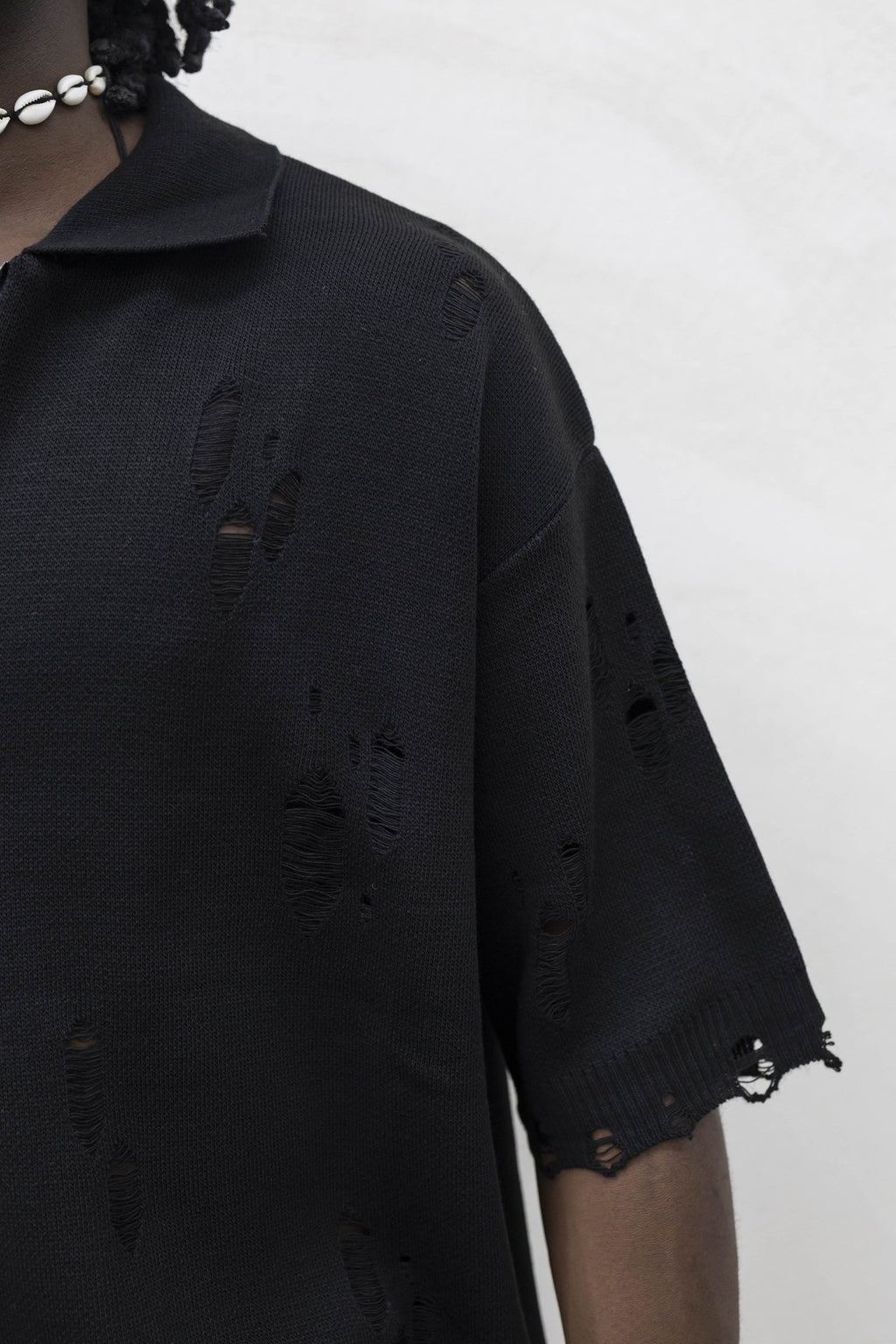 Cardigan Half broken Black Tokyo